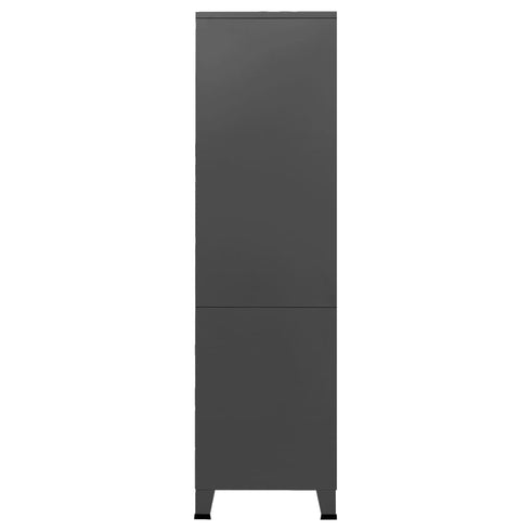 Lady Jillian -  Industrial Wardrobe Anthracite 90x50x180 cm Metal